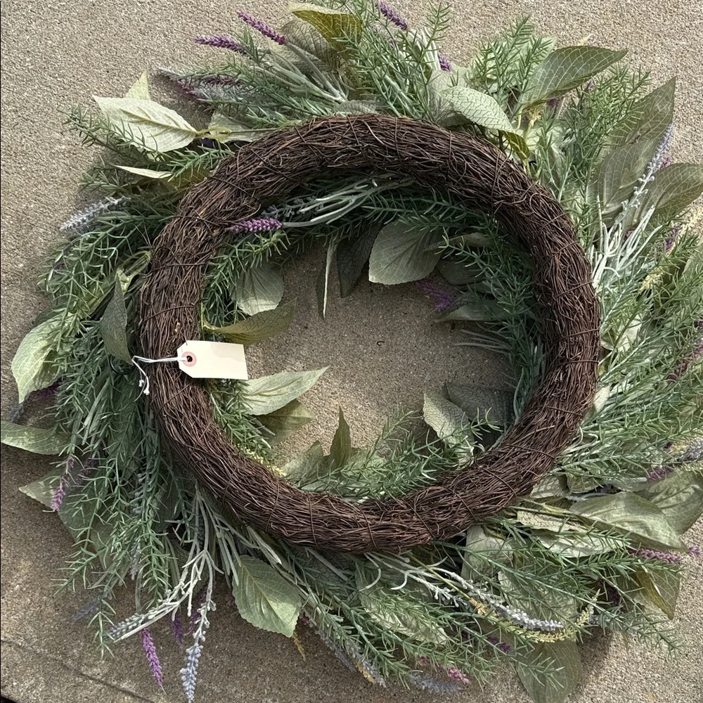 Frontgate Lavender Wreath - NWT